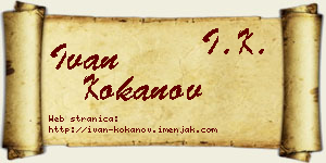 Ivan Kokanov vizit kartica